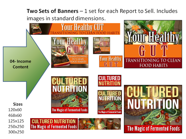 Healthy Gut PLR Banners