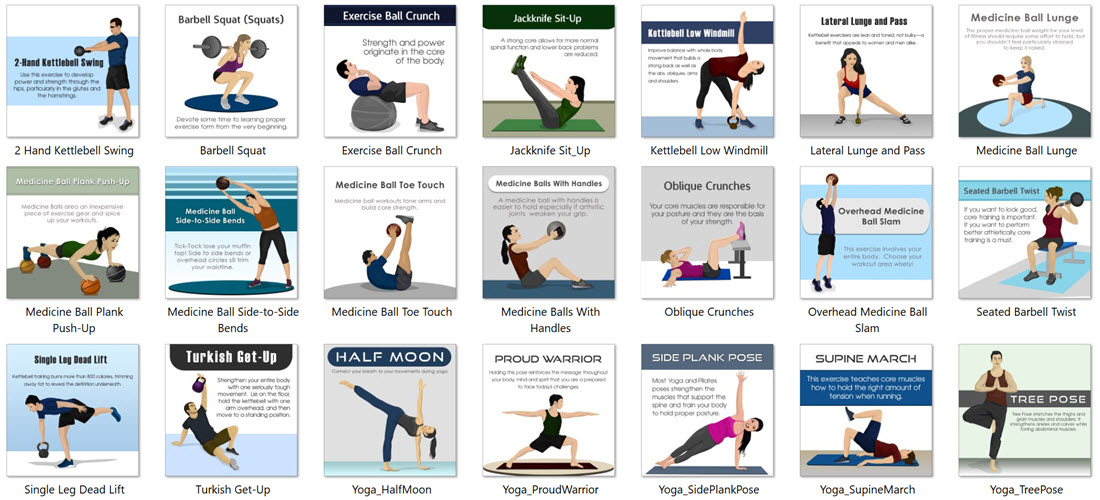 Core Fitness PLR Social Posters