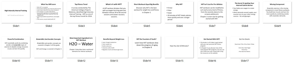 HIIT PLR Presentation