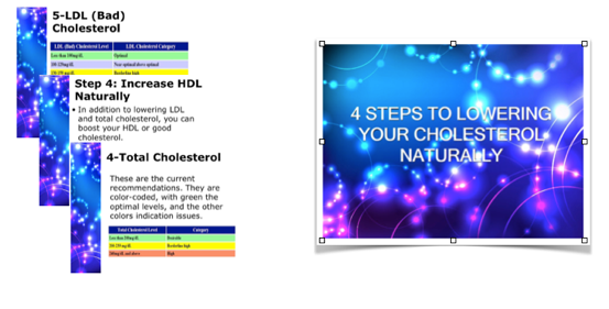 Lower Cholesterol Naturally PLR Training Presentation