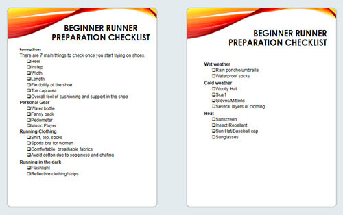 Prevent Running Injuries PLR - Beginner Runner Preparation Checklist