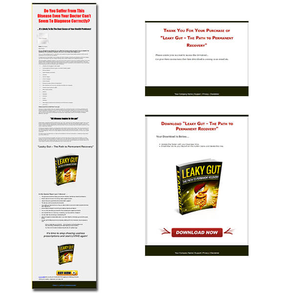 Leaky Gut PLR eBook Sales Page