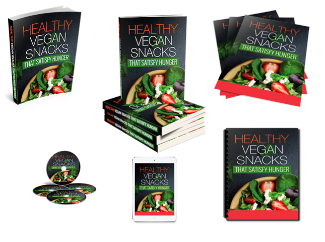 Healthy Vegan Snacks PLR Report, eCovers