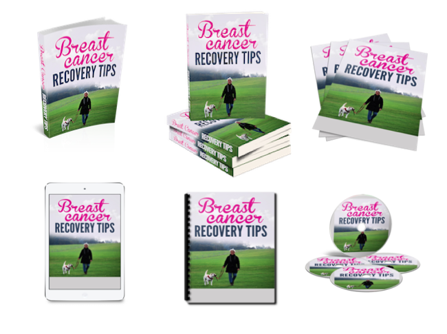 Breast Cancer Recovery Tips PLR eBook Cover Graphics