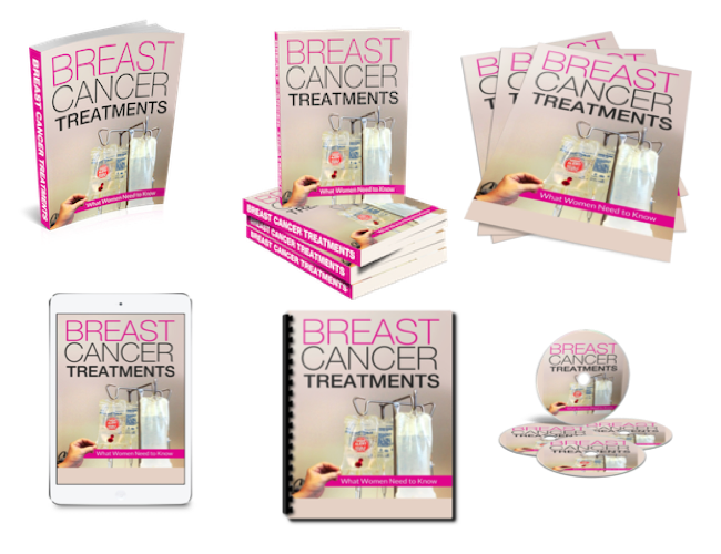 Breast Cancer Treatments PLR eBook Cover Graphics