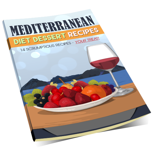 Mediterranean Diet PLR Dessert Recipes Report Cover Graphic