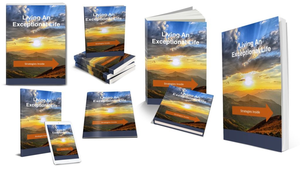 Living An Exceptional Life PLR Cover Graphics