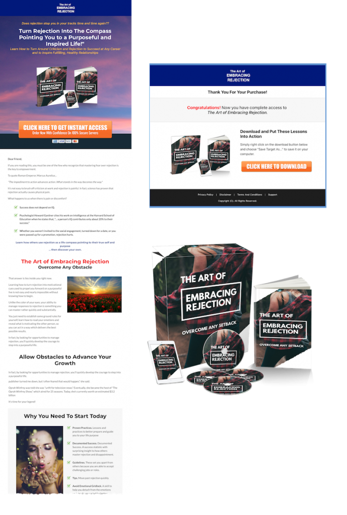 Rejection PLR eBook Sales Page