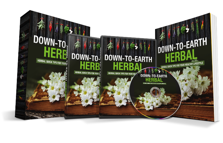 Down To Earth Herbal Tips For Health PLR eCover Graphics