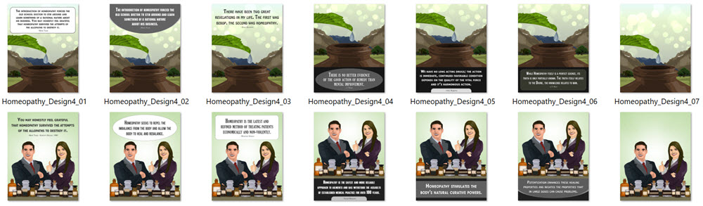 Homeopathy PLR Social Posters