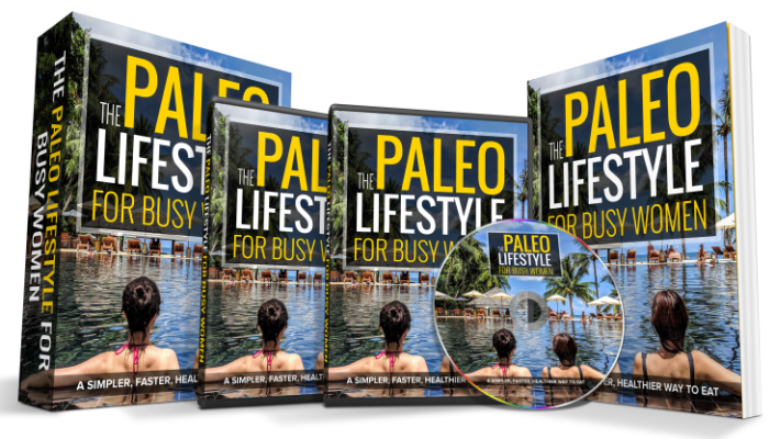 Paleo Diet PLR - Paleo Lifestyle for Busy Women eBook Cover Graphics