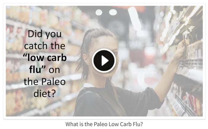 What is The Paleo Low Carb Flu - Paleo Diet PLR Video