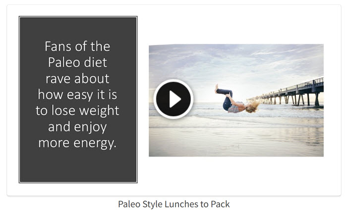 Paleo Style Lunches to Pack PLR Video