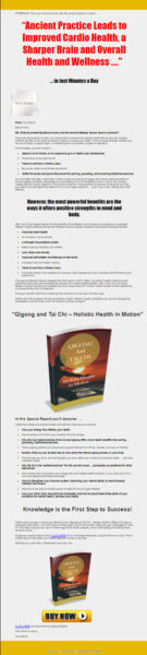 Qigong and Tai Chi PLR eBook Sales Page