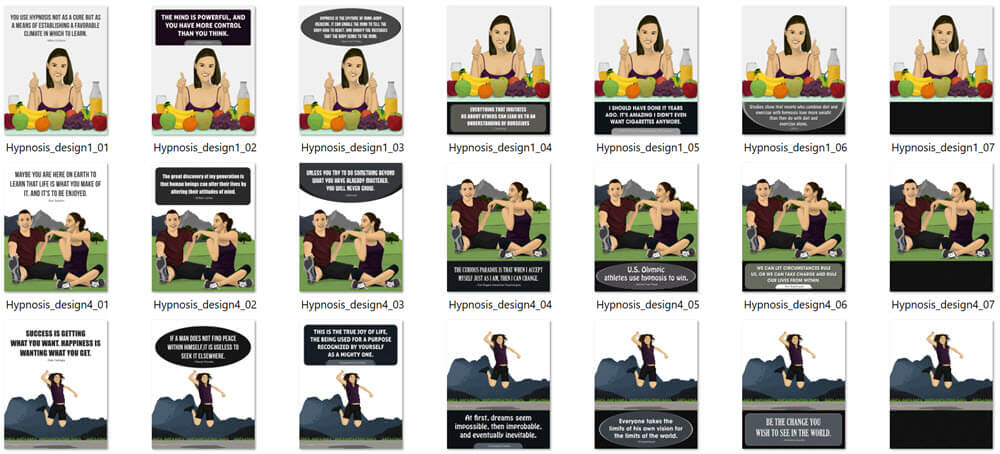 Healing with Hypnosis PLR Social Posters